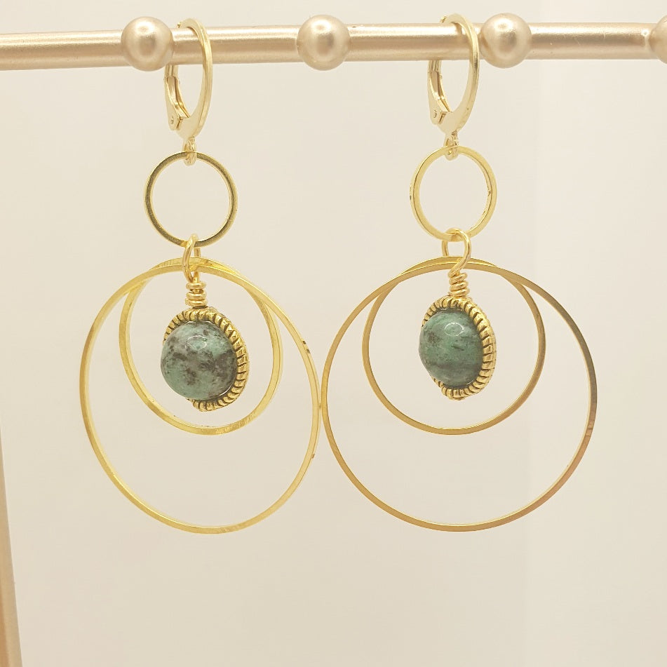 Boucles d'oreilles SATURNE