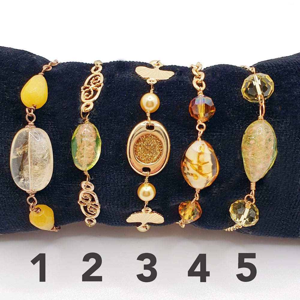 Bracelets Collection Soleil d'ambre - Atelier 9viescom9
